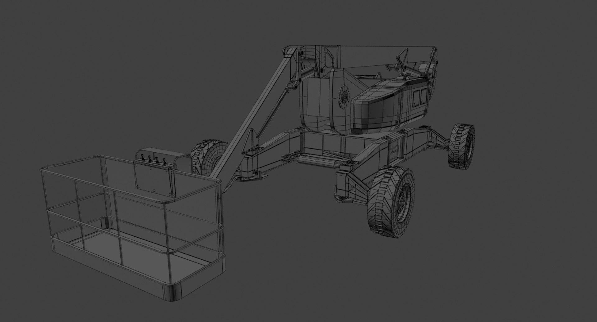 3d Model Aerial Work Platform Genie
