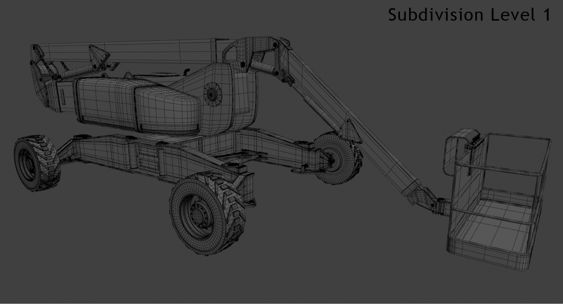 3d Model Aerial Work Platform Genie