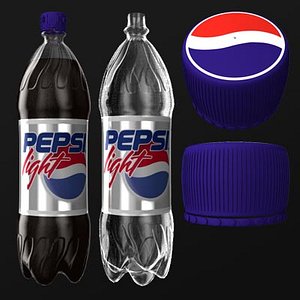 3d pepsi bottle model