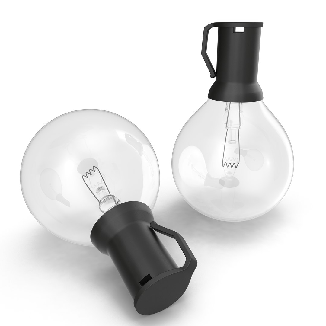 Vintage Stringed Light 3D Model 3D model preview