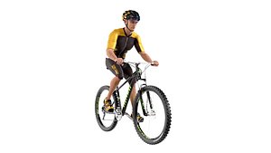 3D Bicycle Rider model
