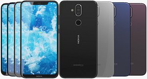 realistic nokia 8 1 3D model