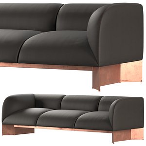 3D De Castelli Caravan 3 seat sofa model