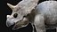 3D triceratops rigged model