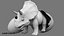 3D triceratops rigged model