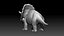 3D triceratops rigged model