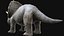 3D triceratops rigged model