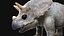 3D triceratops rigged model