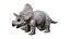 3D triceratops rigged model