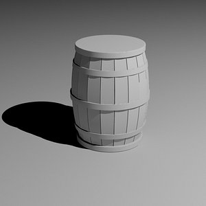 wine barrel 3d model