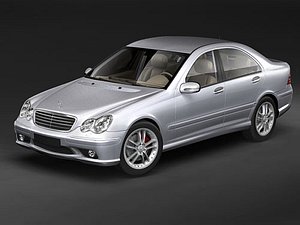 Mercedes-Benz C-Class (W203) estate 2005 3D Model $149 - .3ds .c4d .fbx  .lwo .ma .obj .max - Free3D