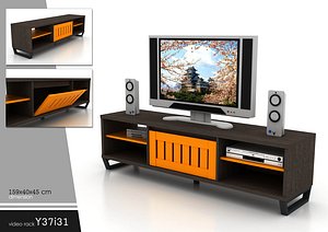 3d model of contemporary tv cabinet 2