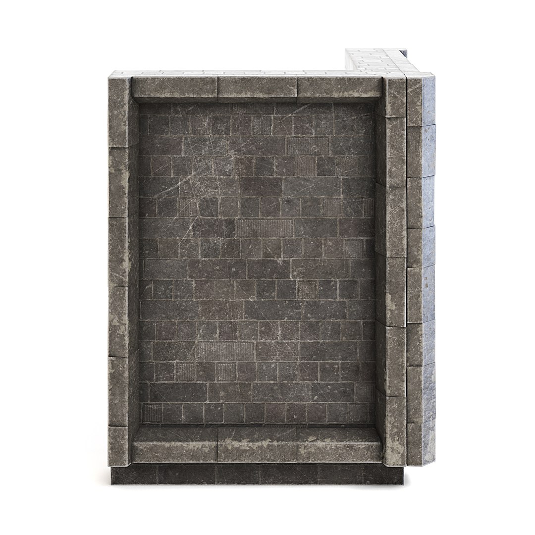 Dungeon Wall Corner Outside 3D TurboSquid 2291849