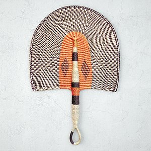 African Handwoven Fan 11 3D model
