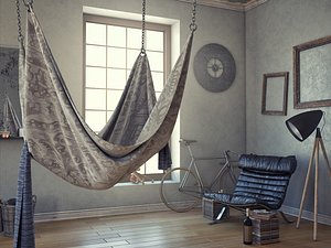 hanging bed 3d model