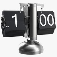 Animated Flip Clock Rigged for Cinema 4D