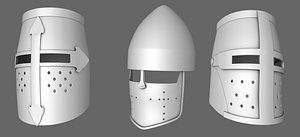 medievil knight helmet 3D model