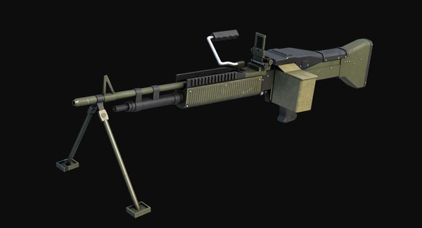 M60機関銃3Dモデル - TurboSquid 1139488