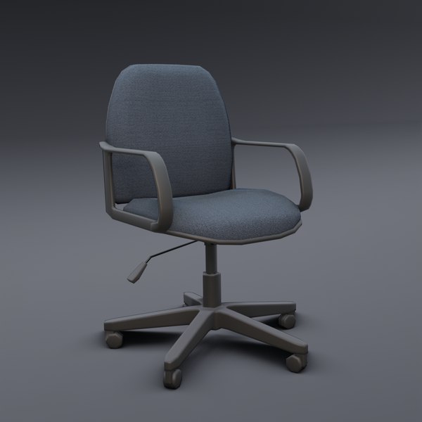 3D модель Низкополигональное офисное кресло - TurboSquid 1691198