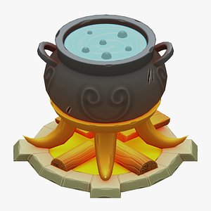 Wizards Cauldron Handpaint Gameready