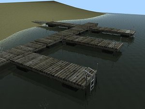 boat dock 3ds
