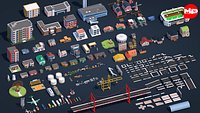 Low Poly City Pack 2