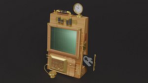 3D steampunk computer