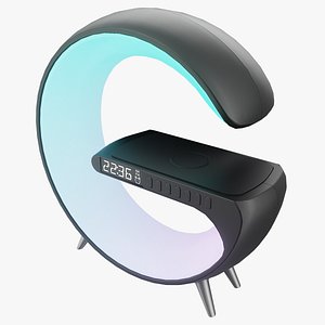 3D Black Futuristic Table Lamp