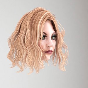 female hair 3D model