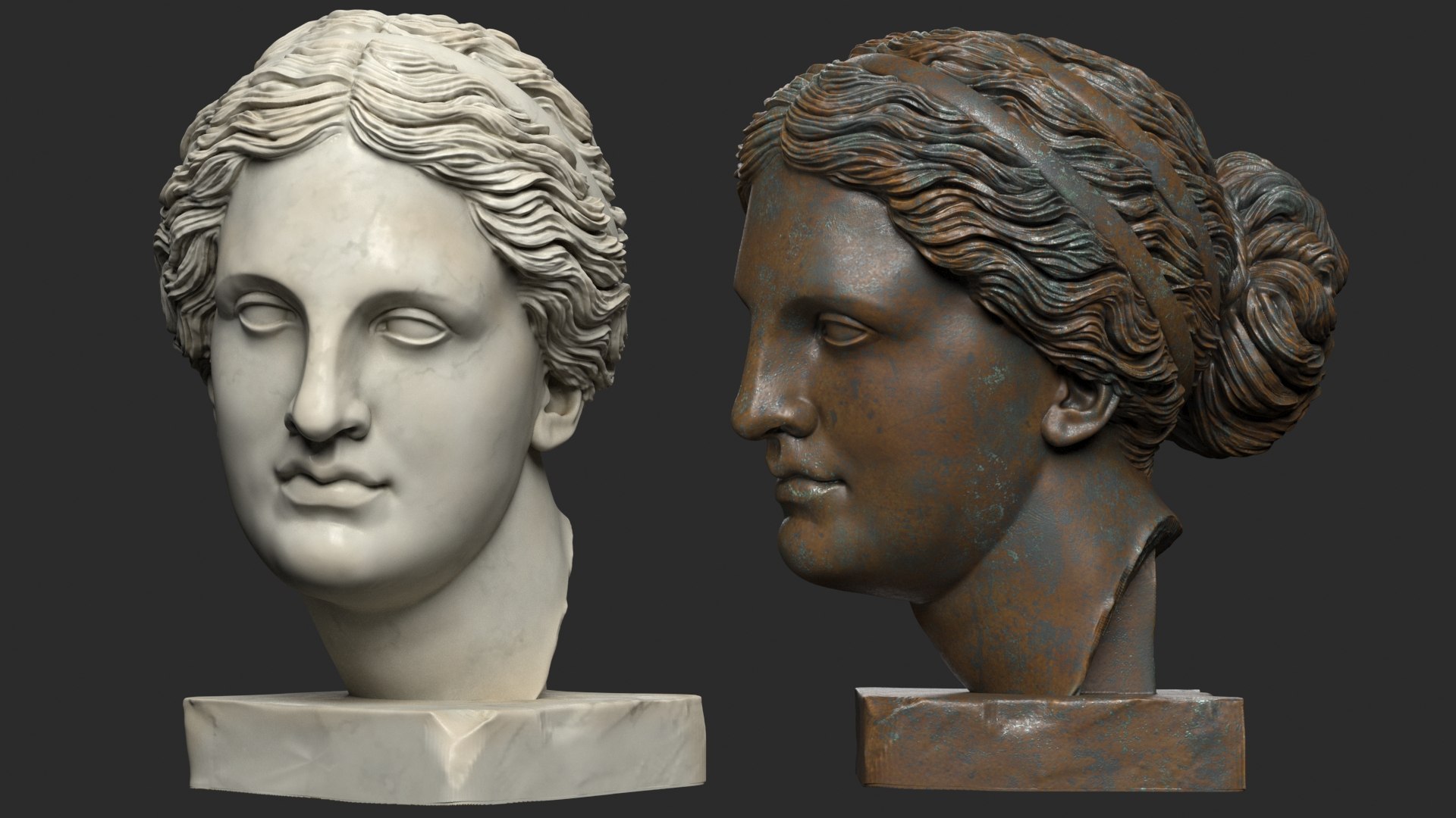 max classical head sculptures