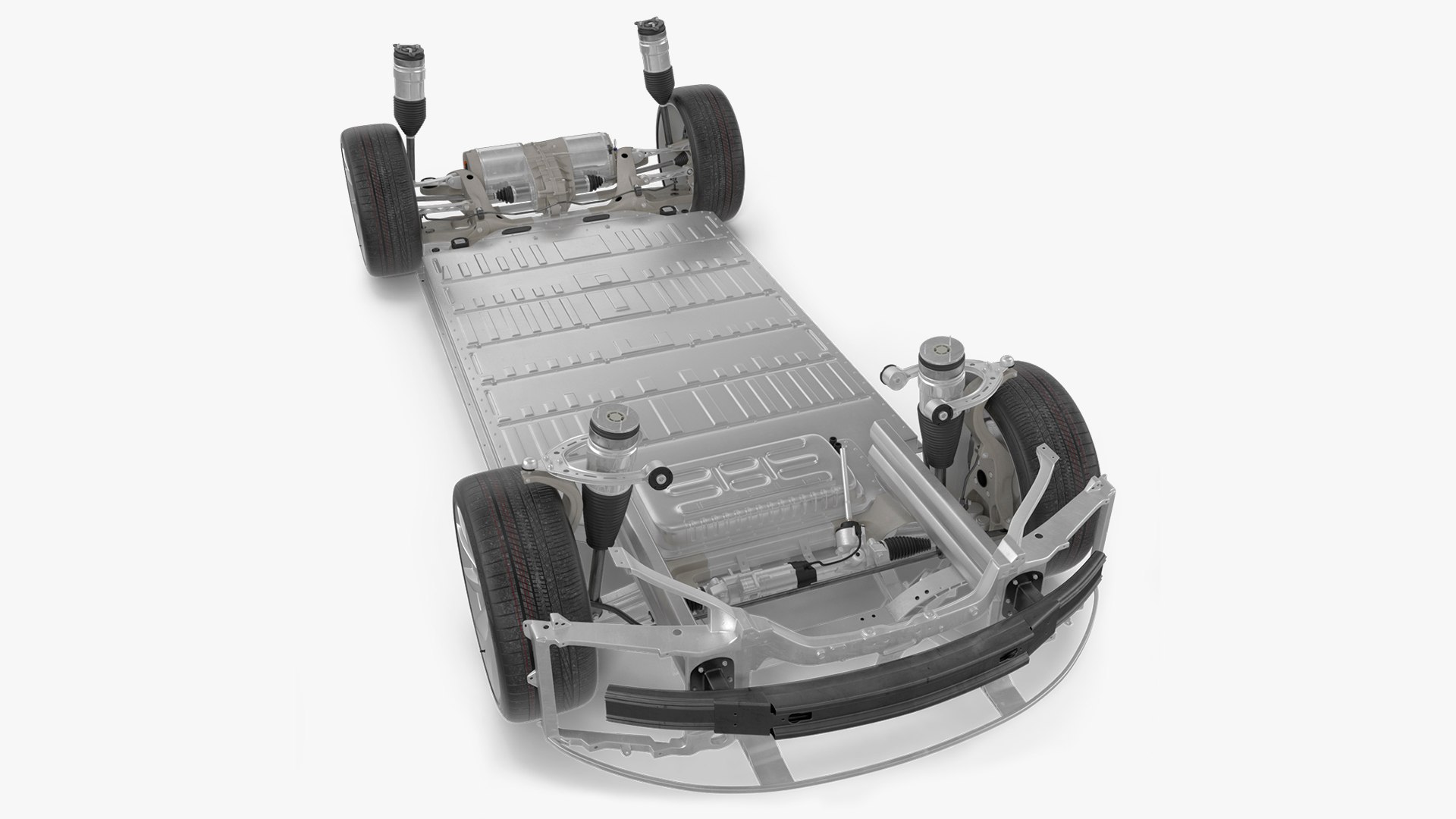 Electric Vehicle Chassis 3D model preview
