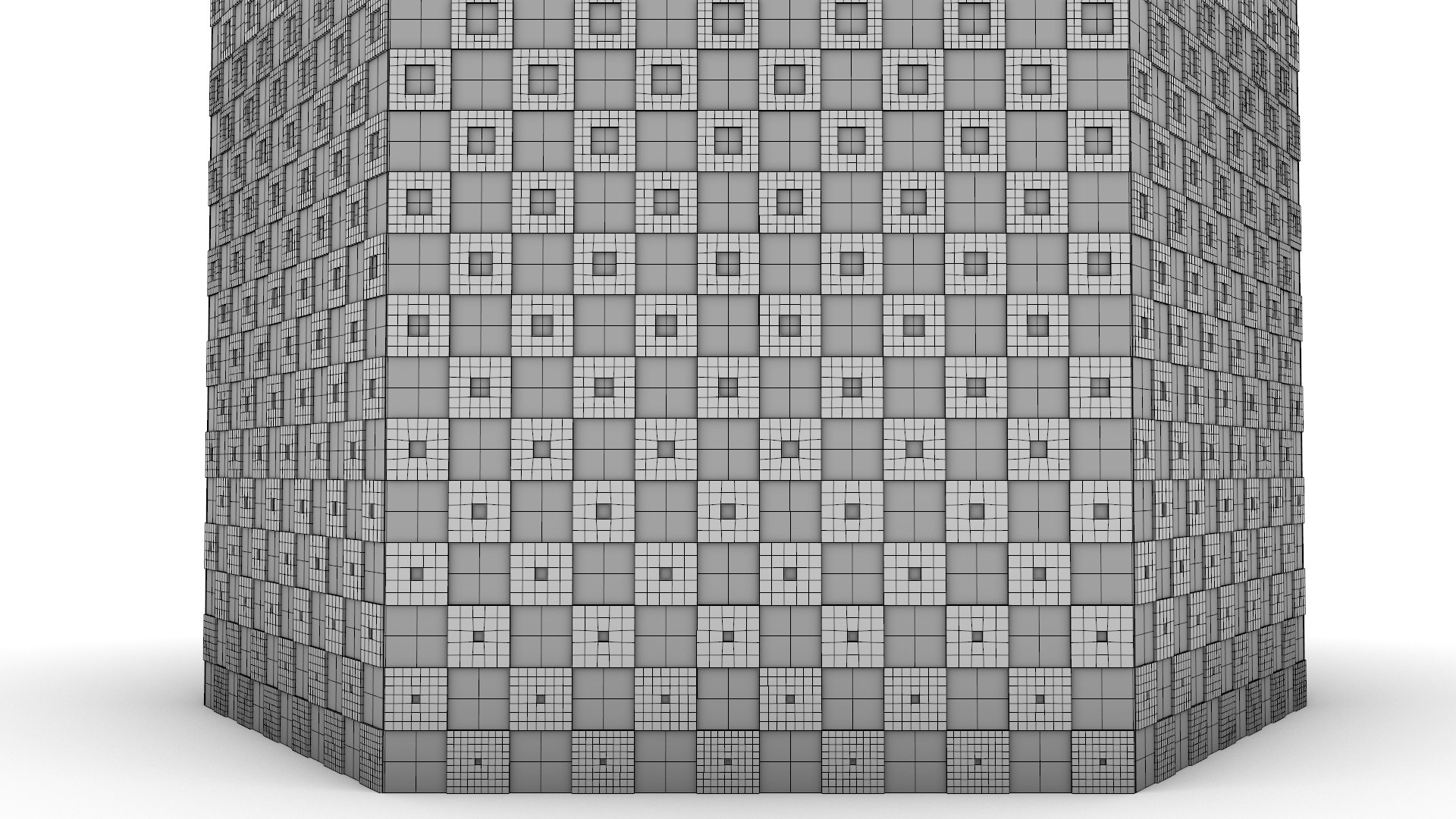 3D Model Parametric Square Pattern Hexagon - TurboSquid 2345235