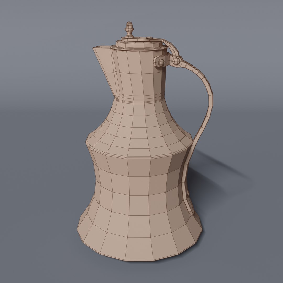 3D Old Copper Jug https://p.turbosquid.com/ts-thumb/bw/Ei2pgW/Qe/copper_jug_004_wire/png/1661804311/1920x1080/fit_q87/ec22558261b1869999f0339f42c867f8e0450abf/copper_jug_004_wire.jpg