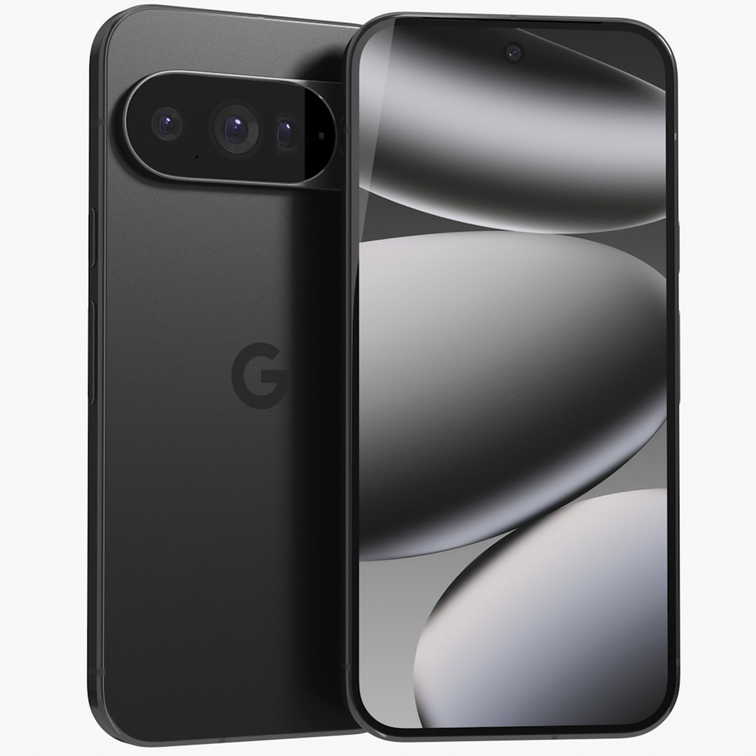 Google Pixel10 Pro Obsidian SIMフリー 3D Model Google Pixel