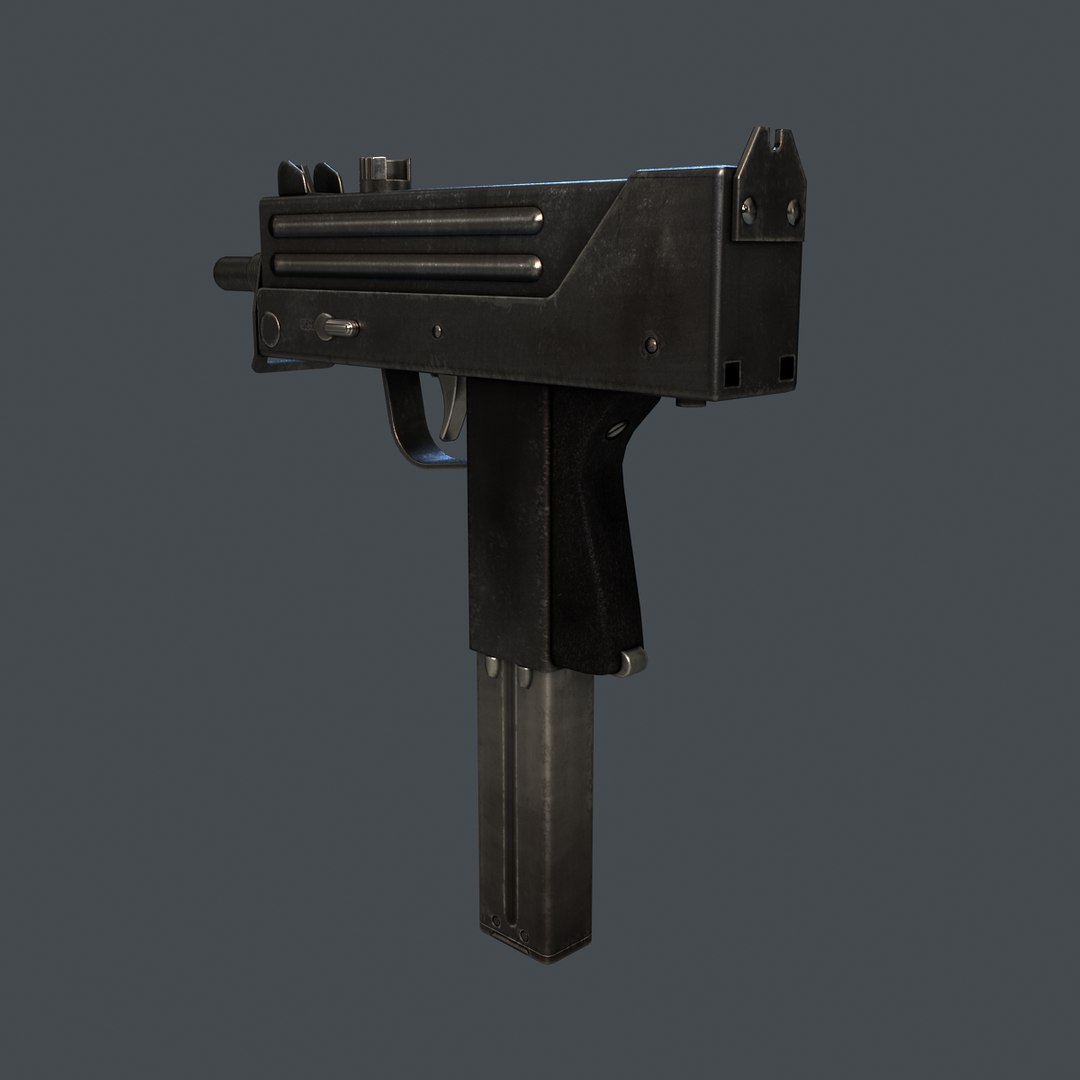 Free Ingram Machine Pistol 3d Model