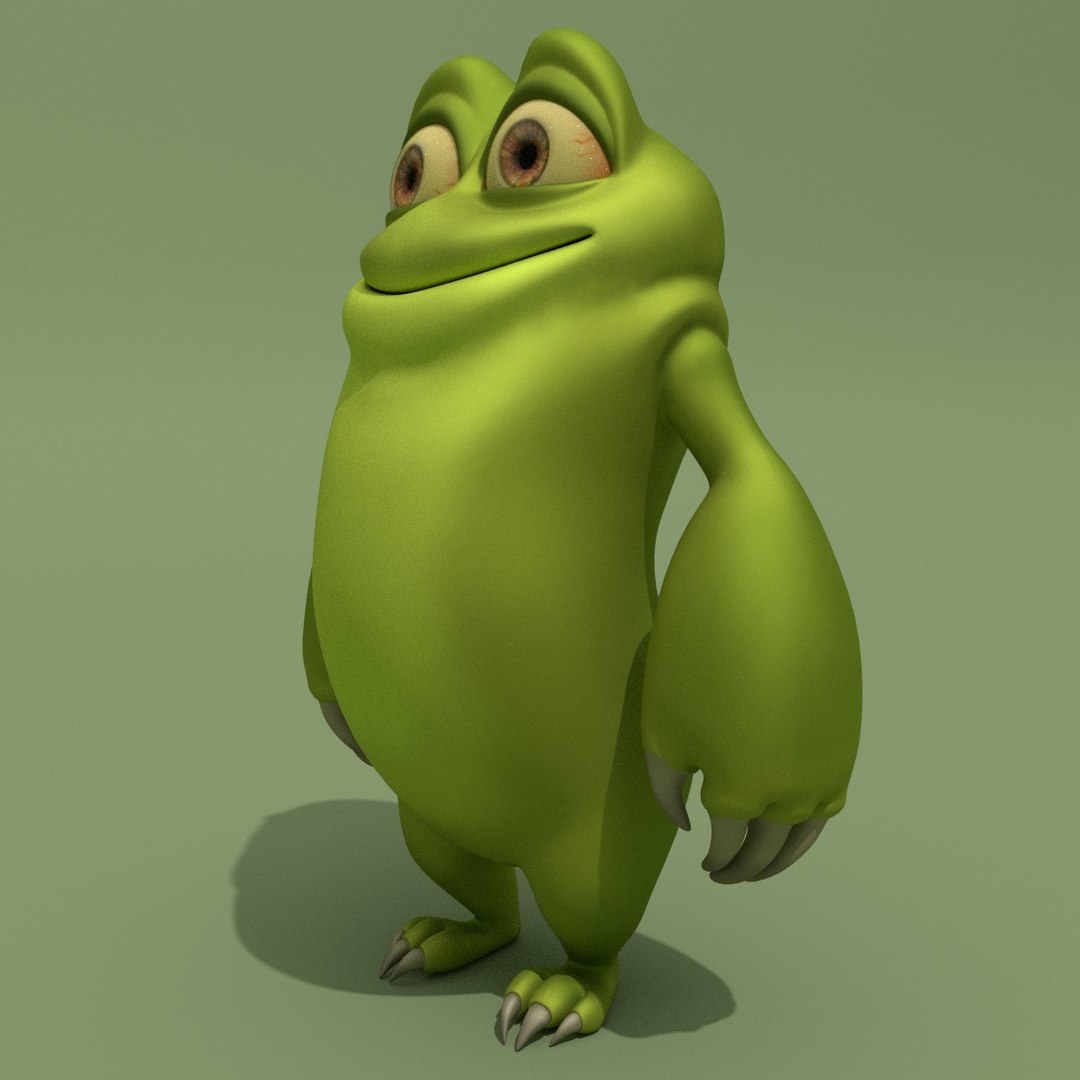 Cartoon Monster 3d Model