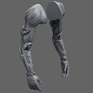 Realistic Cyberpunk Arm Augment 3D model