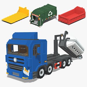 Voxel Hook lift Pack 5 Items 3D