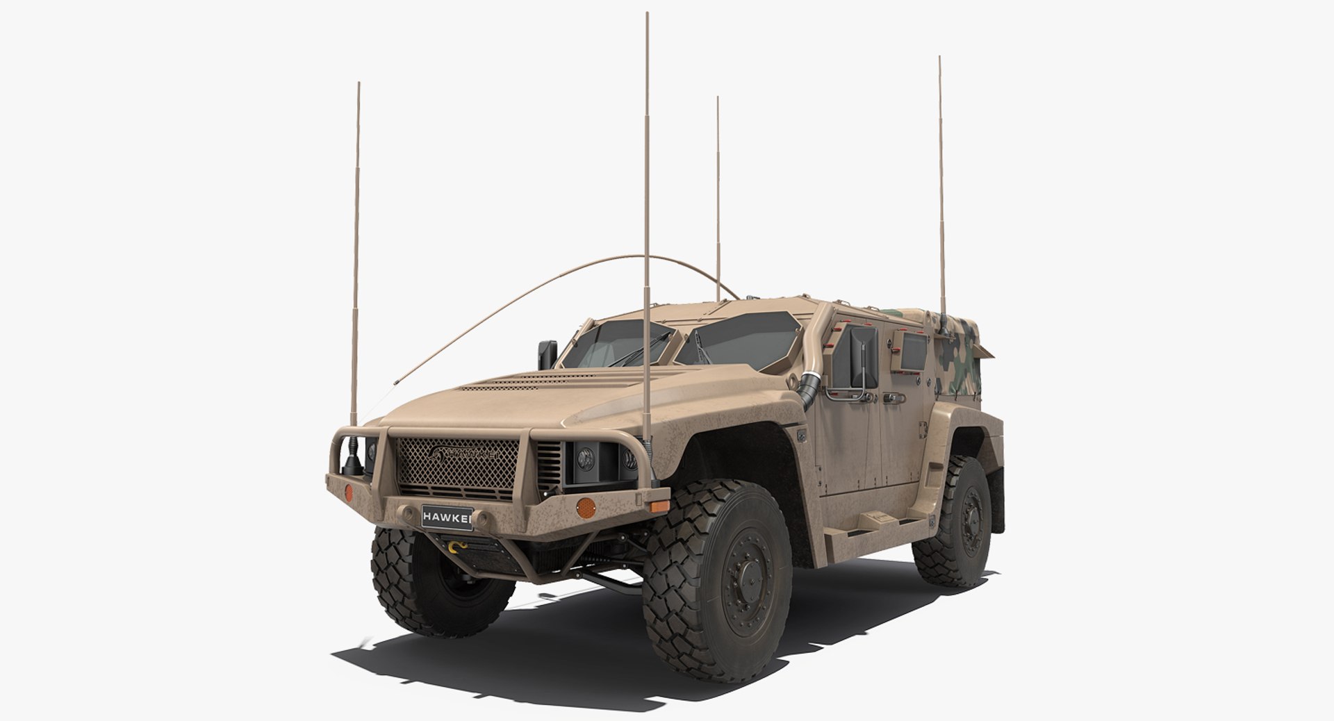 Hawkei Thales 4x4 Vehicle 3D model preview