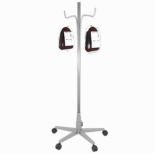 Blood Bag Dropper Stand 3D model