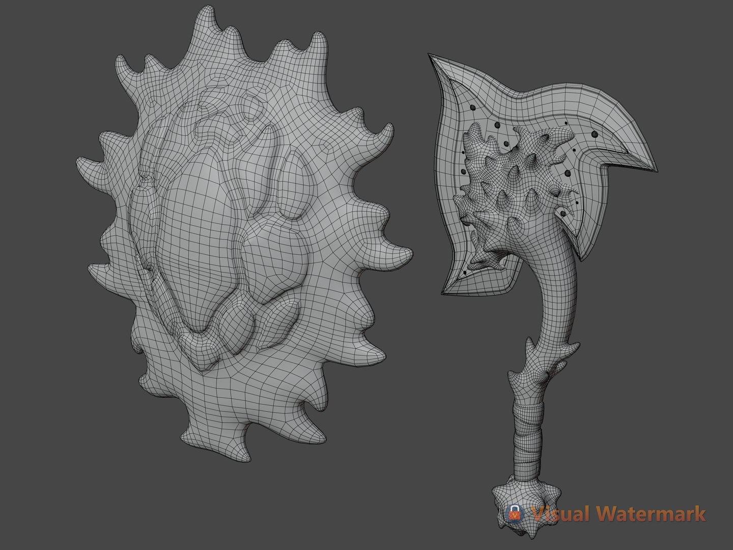 Coral Shield and Axe 3D model https://p.turbosquid.com/ts-thumb/bw/ZgJYM4/pI/2_1/png/1689340575/1920x1080/fit_q87/3a48cc99bee8998f9eab21b9e4630c6583ec6513/2_1.jpg