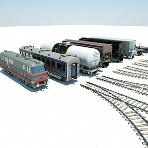 Lowpoly Train Pack