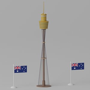 Cartoon Sydney Tower Eye