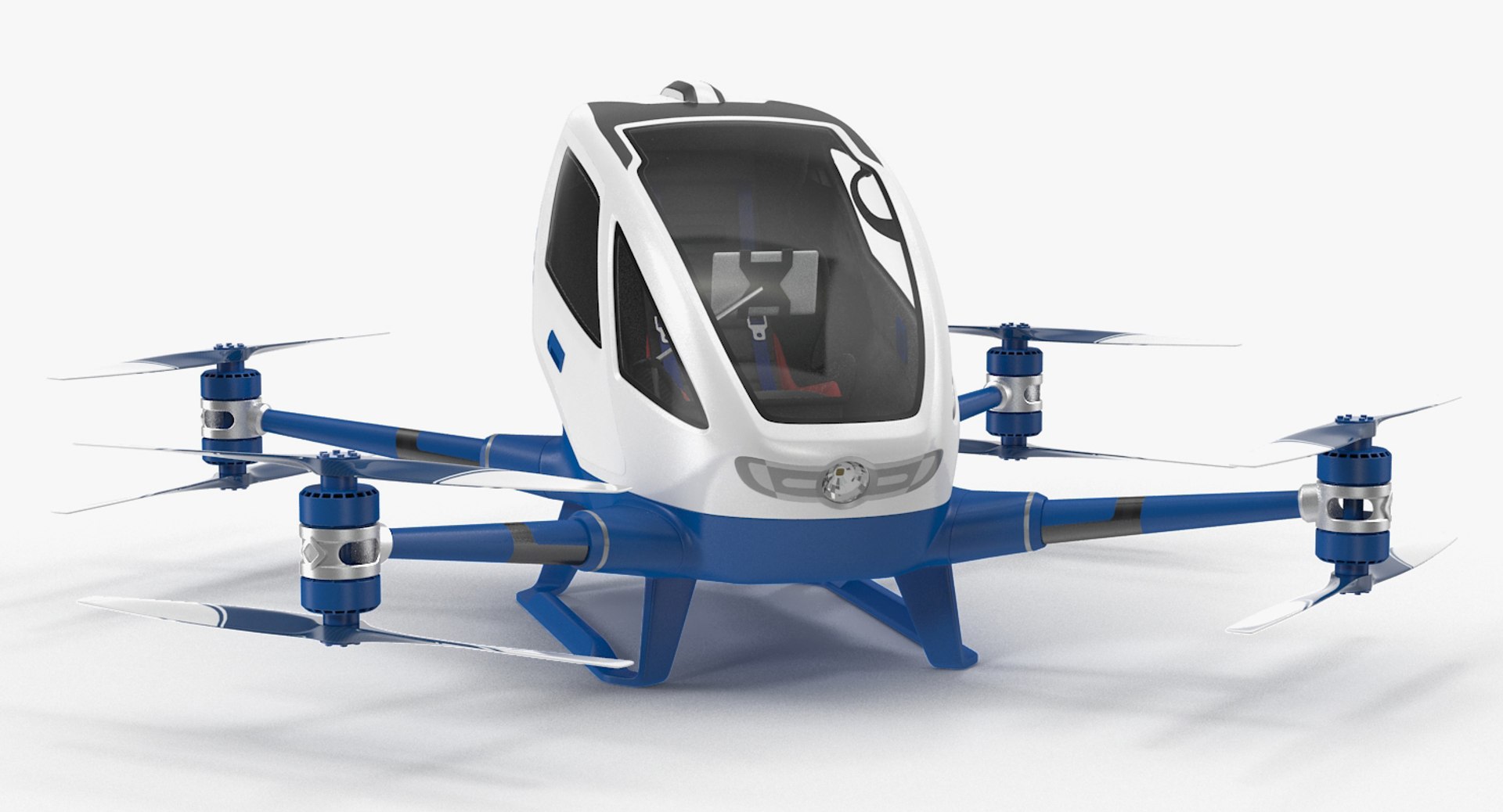 Drone Air Taxi 3D model preview