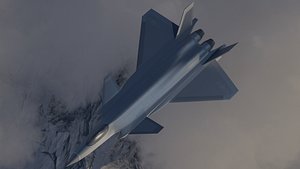 Chengdu J-20 jet fighter LOW POLY