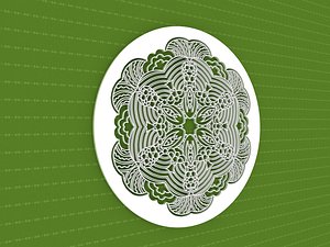 mandala cnc 3D model