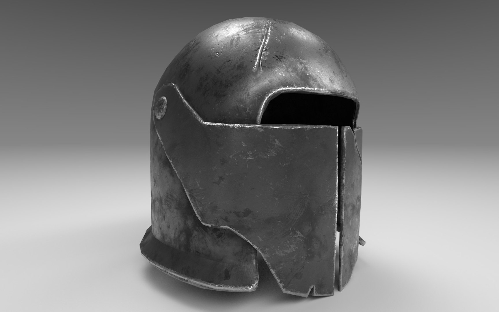 3D Knights Helmet with PBR material model TurboSquid 1817487
