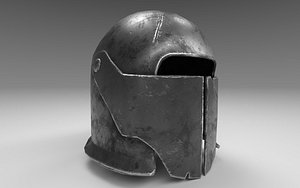 3D Knights Helmet with PBR material model