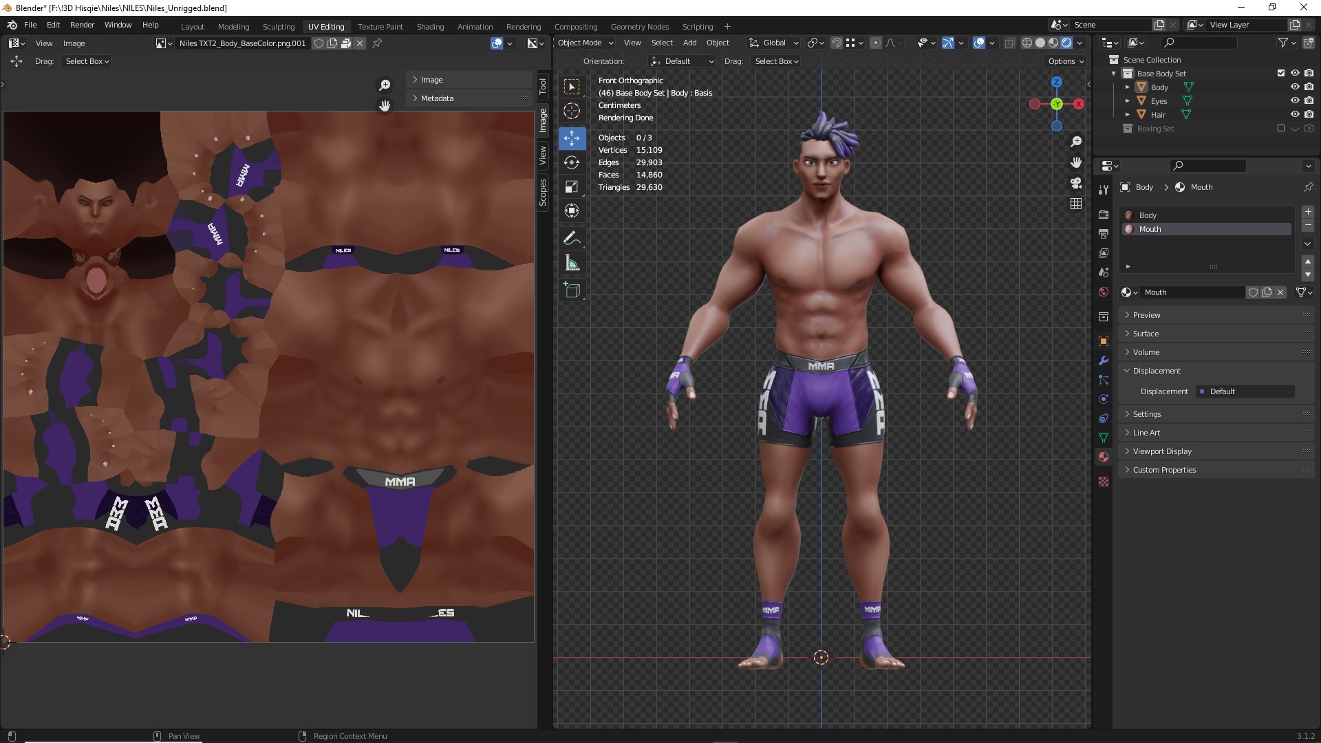 3D Low Poly Boxer - MMA Fighter - Niles Model - TurboSquid 2040500