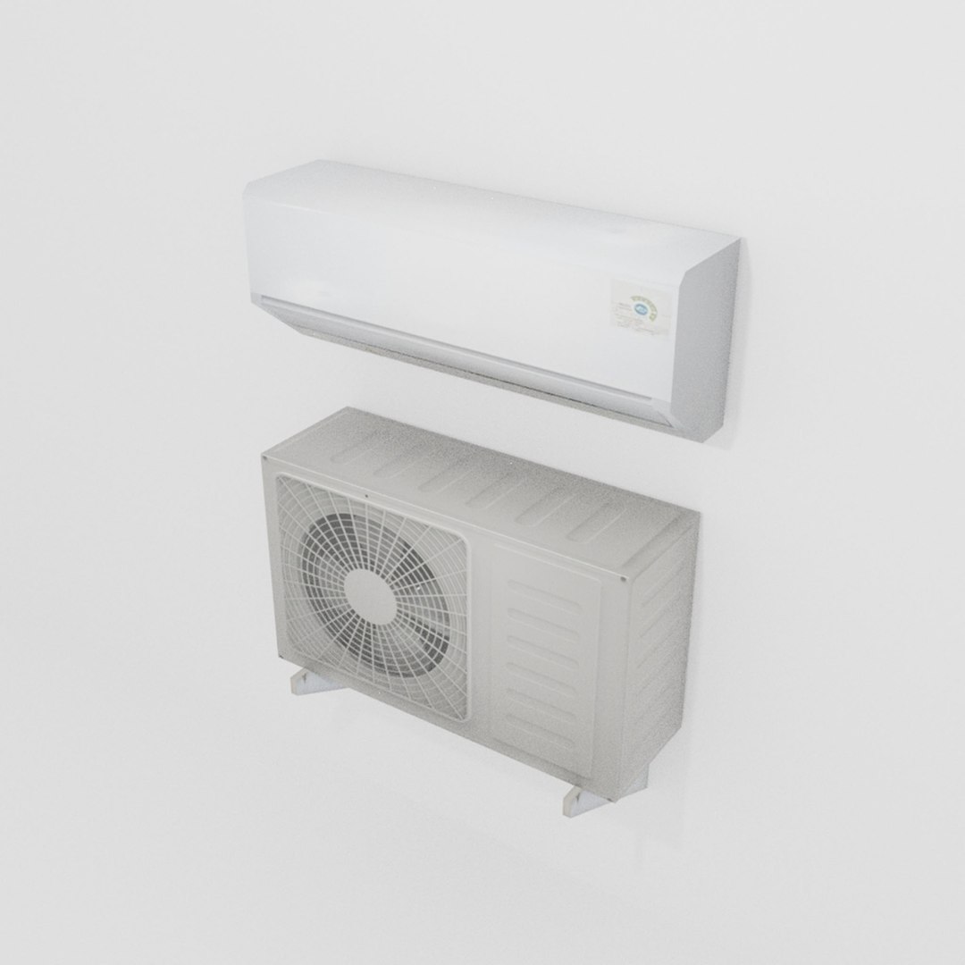 3D Model Low Poly Air Conditioner Unit - TurboSquid 2291336